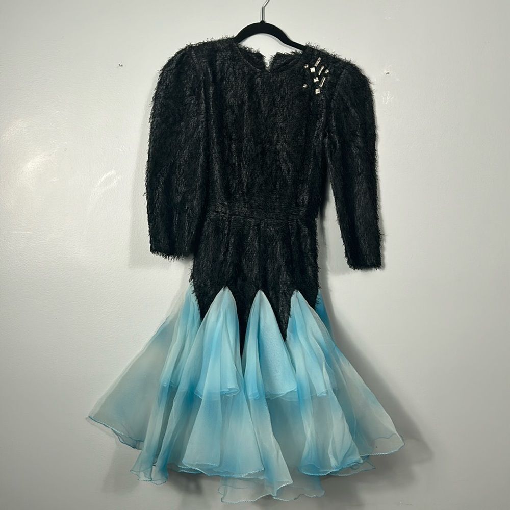 Dance Dress Crew Neck Tulle Skirt Long Sleeve size S-M